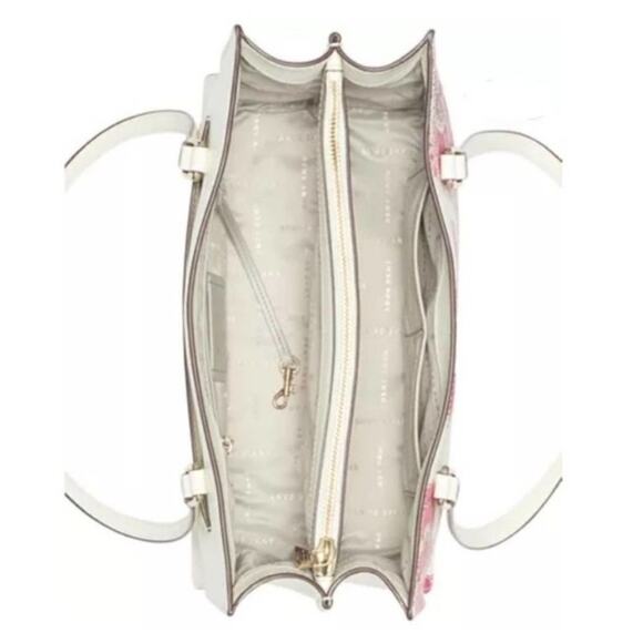 DKNY Whitney Floral Center Zip Tote Handbag Donna Karan, New with Tag MSRP $268 - Picture 5 of 9